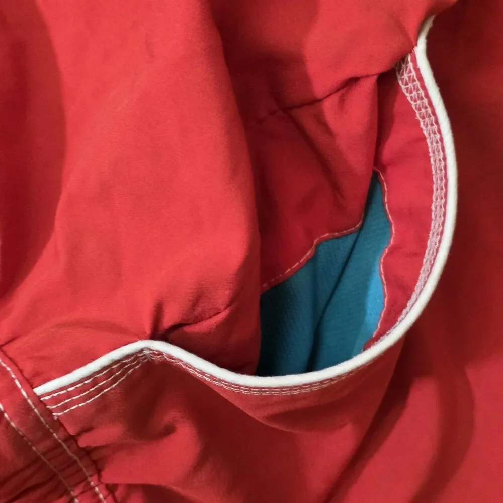 Original Watermen Guard Swim Trunks Mens M Red Surf Board Shorts Stretch